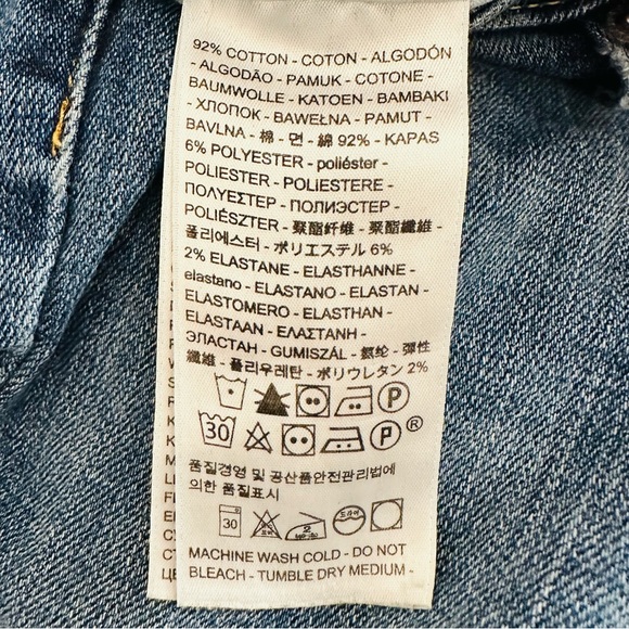 Levi’s 721 skinny high waisted jeans distressed - Picture 9 of 9